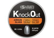 Airgun Slugs JSB Knock Out 5.5 mm HP 25.39 grain (.218)