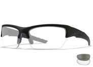 Bril Wiley X Valor 2.5 Clear/Grey Black Frame