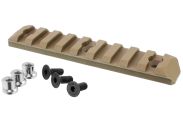 Picatinny rail PTS KeyMod 9 Slots FDE