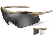 Glasses Wiley X Vapor 2.5 Grey/Clear Tan Frame