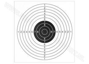 Recreational target Artemis/Snowpeak 1 bullseye 14x14