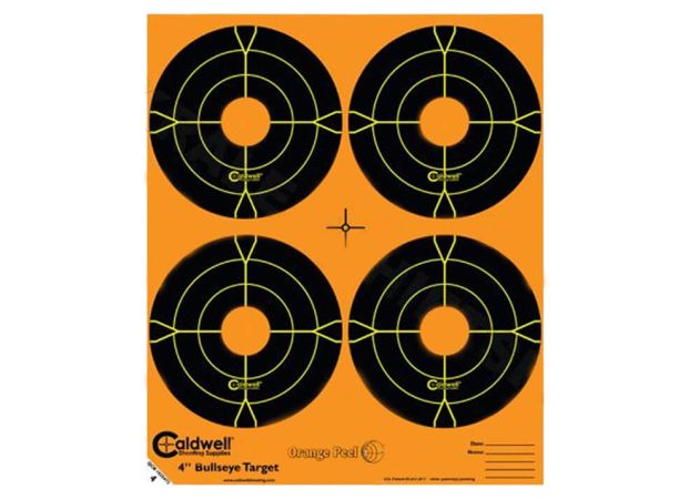 Orange Peel Caldwell bullseye targets 12.7x12.7 4"