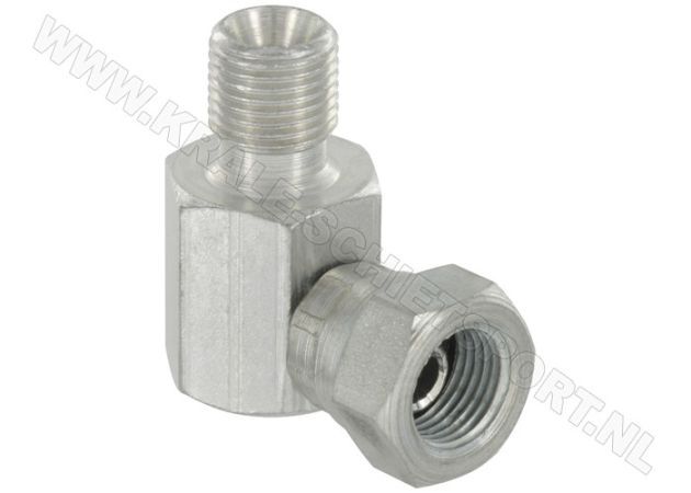 Adapter BF 1/8 BSP Male/Female Hoek 90 graden