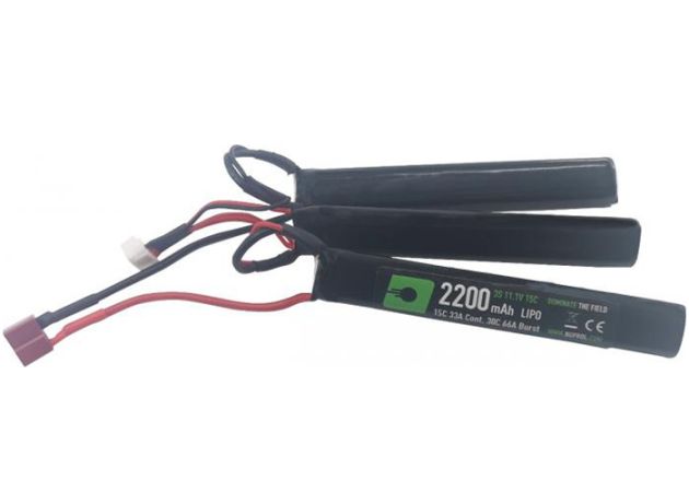 Battery Nuprol LiPo 11.1V 2200mAh Triplet T-Plug Deans