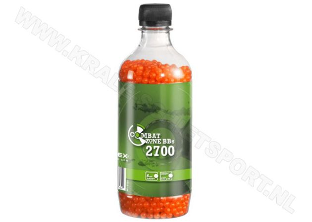 BB Combat Zone Orange 6 mm 0.12 gram 2700 pc.