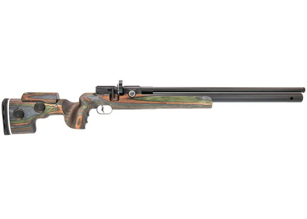 FX Airguns
Status	New
Calibre	5.5 mm / .22, 6.35 mm / .25, 7.62 mm / .30
Power source	PCP
Fill pressure (bar / psi)	230 / 3336
Energy (Joule / ft.lb)	43 / 31.7, 63 / 46.5, 101 / 74.5
Cocking system	Side lever
Magazine Capacity	14, 16, 18
Safety	Yes
Weight (gram)	2550 - 5.5 mm / .22
2950 - 6.35 mm / .25
2950 - 7.62 mm / .30
Barrel Length (mm)	500 - 5.5 mm / .22
600 - 6.35 mm / .25
600 - 7.62 mm / .30
Total length (mm)	964-995 - 5.5 mm / .22
1080-1111 - 6.35 mm / .25
1080-1111 - 7.62 mm / .30
Sights	No open sights
Riflescope included	No
Mounting rail type	Dovetail (11mm)
Stock	Ambidextrous
Stock material	Wood
Extras	Fill probe, Magazine