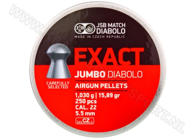 Airgun Pellets JSB Exact Diabolo Jumbo 5.5 mm 15.89 grain