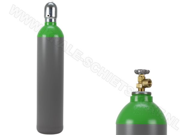 Persluchtfles 20 liter 300 bar met standaard kraan