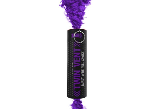 Smoke Grenade Enola Gaye Burst Twin Vent Purple