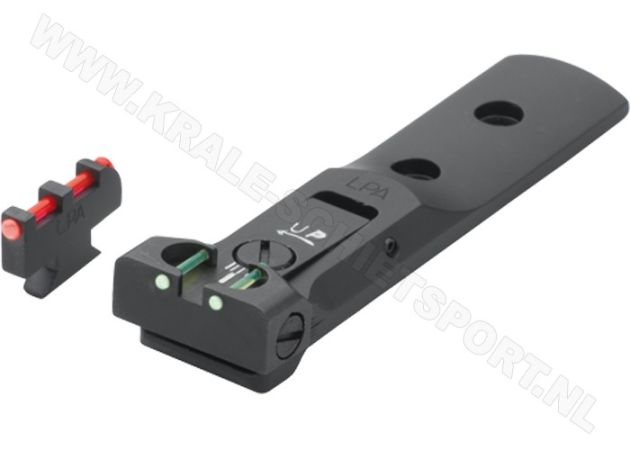 Adjustable Sight Set LPA TXT Fiberglass Black